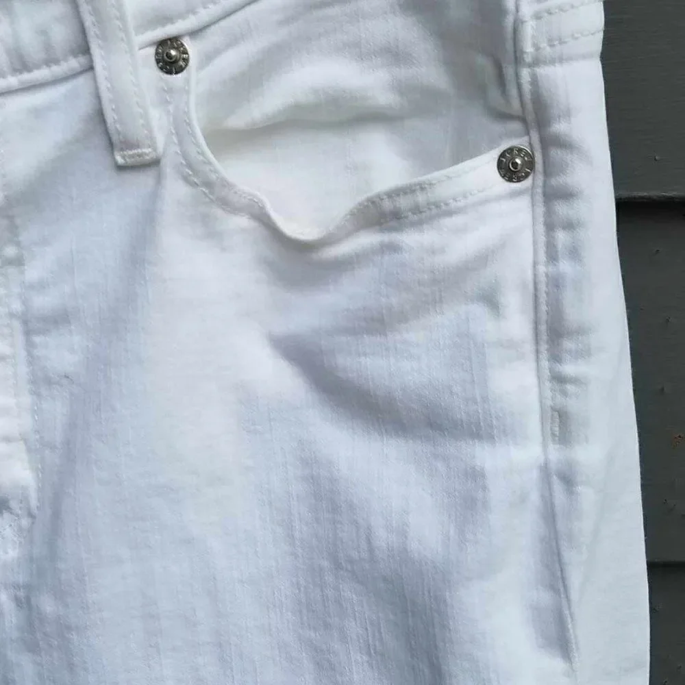 J Crew White Lookout High Rise Skinny Crop Jeans size 29
